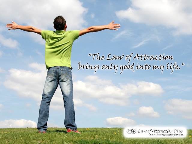 "The Law of Attraction brings only good into my life." (Wallpaper + Decree) Free Law of Attraction Wallpaper with Decree and Positive Affirmation