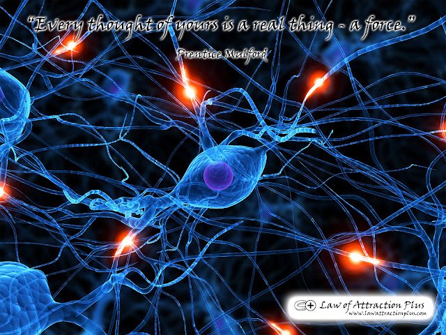 "Every thought of yours is a real thing - a force." (Wallpaper + Quote) Free Law of Attraction Wallpaper with a Quote by Prentice Mulford